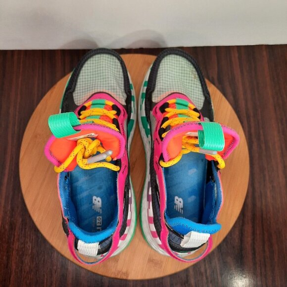 New Balance Pink and Orange Athletic Shoes with Dynamic Design - Picture 9 of 10